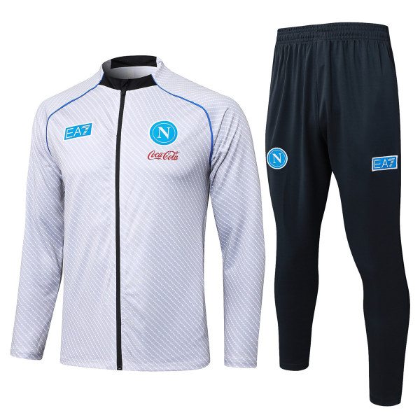 Mens Napoli Jacket + Pants Training Suit White 2025/26
