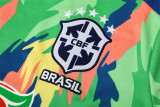 Mens Brazil Short Training Suit Green 2025