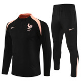 Mens France Training Suit Black 2025