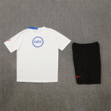 Kids PSG Short Training Suit White 2025/26