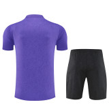Mens Barcelona Short Training Suit Purple 2025/26