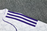 Mens Real Madrid Short Training Suit White 2025/26