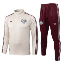 Mens Ajax Training Suit Cream 2025/26