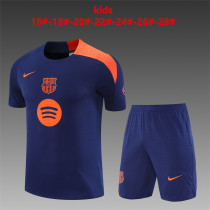 Kids Barcelona Short Training Suit Royal 2025/26