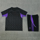 Mens Real Madrid Short Training Suit Black 2025/26