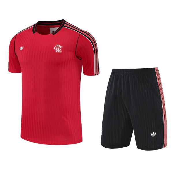 Mens Flamengo Short Training Suit Red 2025/26
