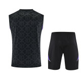 Mens Real Madrid Singlet Suit Black 2025/26