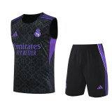 Mens Real Madrid Singlet Suit Black 2025/26