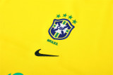 Mens Brazil Retro Training Top Yellow 2002
