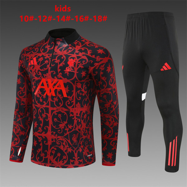 Kids Liverpool Training Suit Red - Black 2025/26