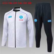 Kids Napoli Jacket + Pants Training Suit White 2025/26