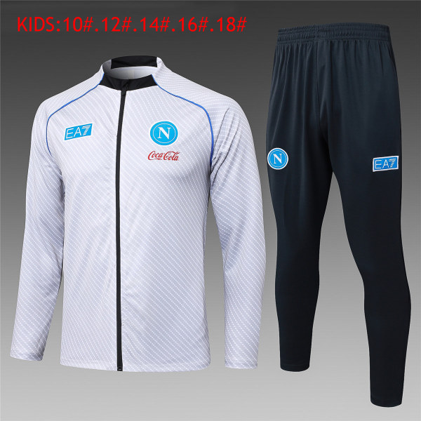 Kids Napoli Jacket + Pants Training Suit White 2025/26