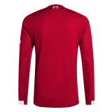 Mens Liverpool Home Authentic Jersey Long Sleeve 2025/26 - Match