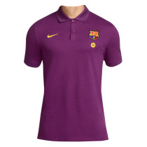 Mens Barcelona Polo Shirt Dark Purple 2025/26
