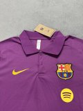 Mens Barcelona Polo Shirt Dark Purple 2025/26