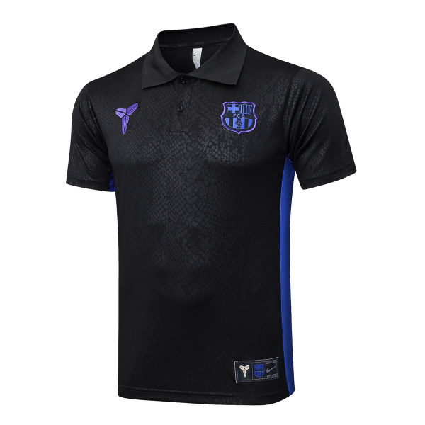 Mens Barcelona Polo Shirt Black 2025/26