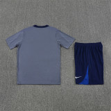 Kids PSG Short Training Suit Grey 2025/26