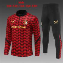 Kids Feyenoord Training Suit Red 2025/26