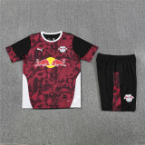 Mens RB Leipzig Short Training Suit Red-Black 2025/26