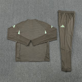 Mens Real Madrid Training Suit Khaki 2025/26