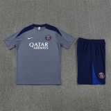 Kids PSG Short Training Suit Grey 2025/26