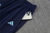Mens Real Madrid Hoodie Sweatshirt + Pants Training Suit Blue 2025/26