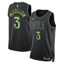 Mens Orleans Pelicans Black 2025/26 Swingman Jersey - City Edition