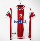Mens Atletico Madrid Retro Home Jersey 1999/2000