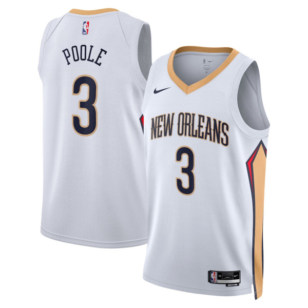 Mens Orleans Pelicans White 2025/26 Swingman Jersey - Association Edition