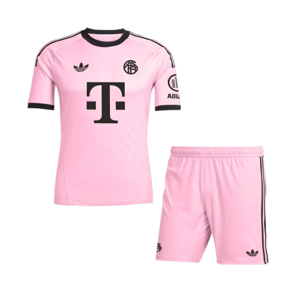 Kids Bayern Munich Goalkeeper Pink Jersey 2025/26