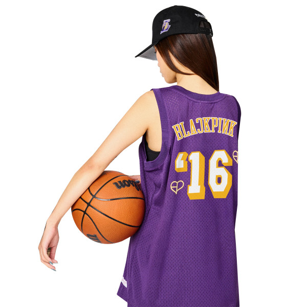 Mens Mitchell & Ness Swingman Jersey Los Angeles Lakers BlackPink Special Edition T-Shirt