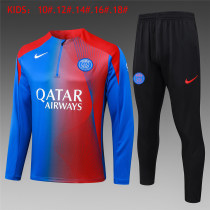 Kids PSG Training Suit Blue - Red 2025/26