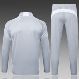 Kids Real Madrid Training Suit Light Grey 2025/26