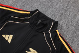 Mens Arsenal Jacket + Pants Training Suit Black 2025/26