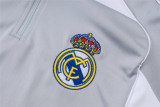 Mens Real Madrid Training Suit Light Grey 2025/26