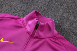 Mens Barcelona Jacket + Pants Training Suit Purple 2025/26