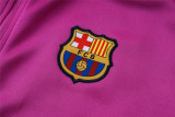 Mens Barcelona Jacket + Pants Training Suit Purple 2025/26