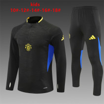 Kids Manchester United Training Suit Black 2025/26