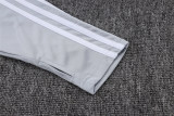Mens Real Madrid Training Suit Light Grey 2025/26