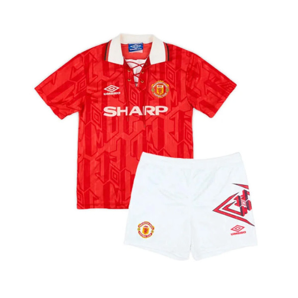 Kids Retro Manchester United Home Jersey 1992/94