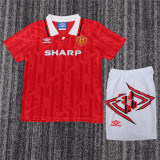 Kids Retro Manchester United Home Jersey 1992/94