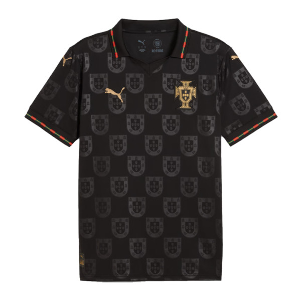 Mens Portugal Special Edition Black Gold Jersey FIFA World Cup 2026