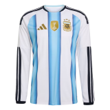 Mens Argentina Home Jersey Long Sleeve FIFA World Cup 2026