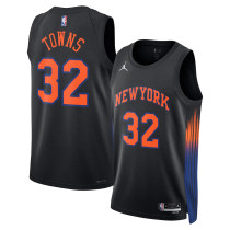 Mens New York Knicks Nike Black 2026 Swingman Jersey - Statement Edition