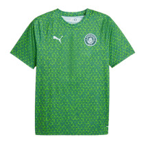 Mens Manchester City Short Training Green Graphic Jersey 2025/26