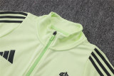 Mens Real Madrid Jacket + Pants Training Suit Light Green 2025/26