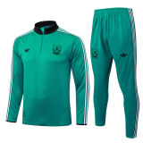 Mens Liverpool Training Suit Green 2025/26