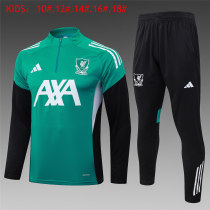 Kids Liverpool Training Suit Green - Black 2025/26