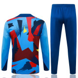 Mens Barcelona Training Suit Light Blue 2025/26