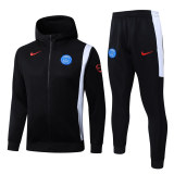 Mens PSG Hoodie Jacket + Pants Training Suit Black 2025/26